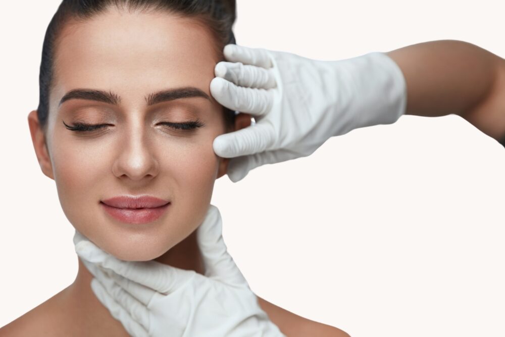 Bild på en kvinnas ansikte